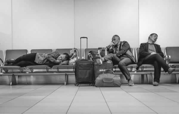 Sleeping in airports