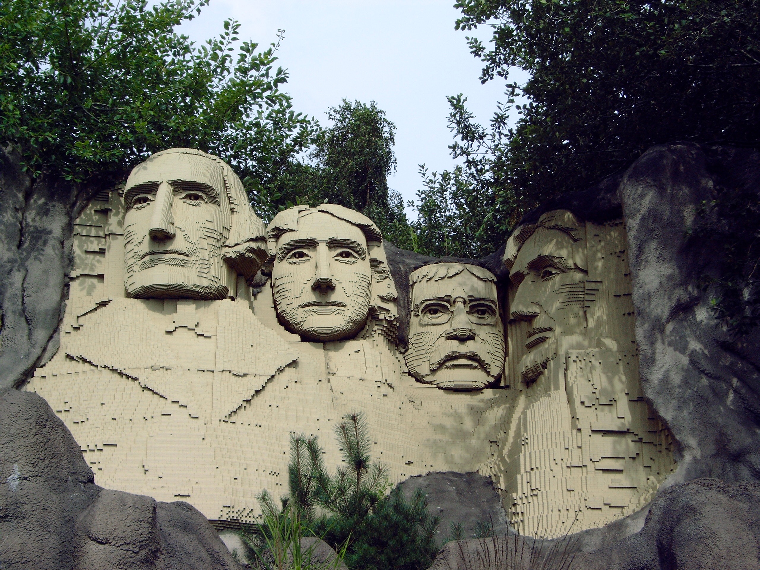 Mount Rushmore in legoblokjes - Legoland Billund