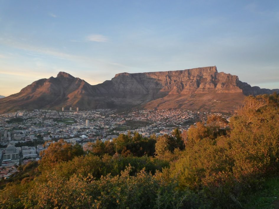 De Tafelberg in Kaapstad (Zuid-Afrika)